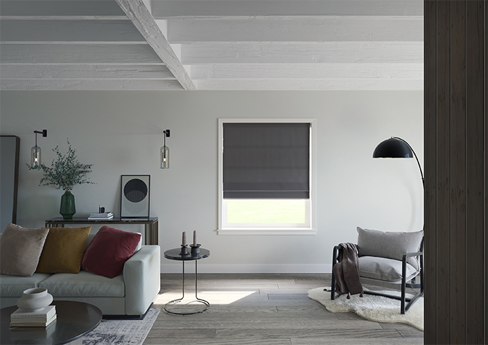 Luxe Velvet, Steel - Roman Blind - Image 8